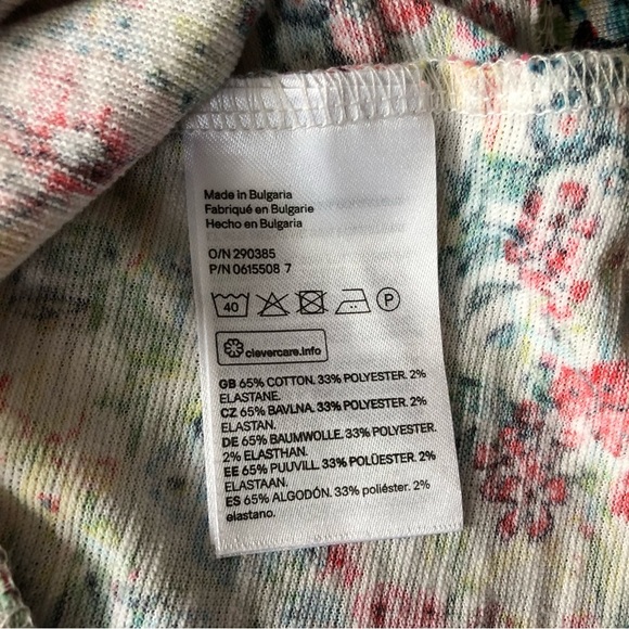 H&M Off The Shoulder Floral Print Dress Size S - Picture 12 of 13